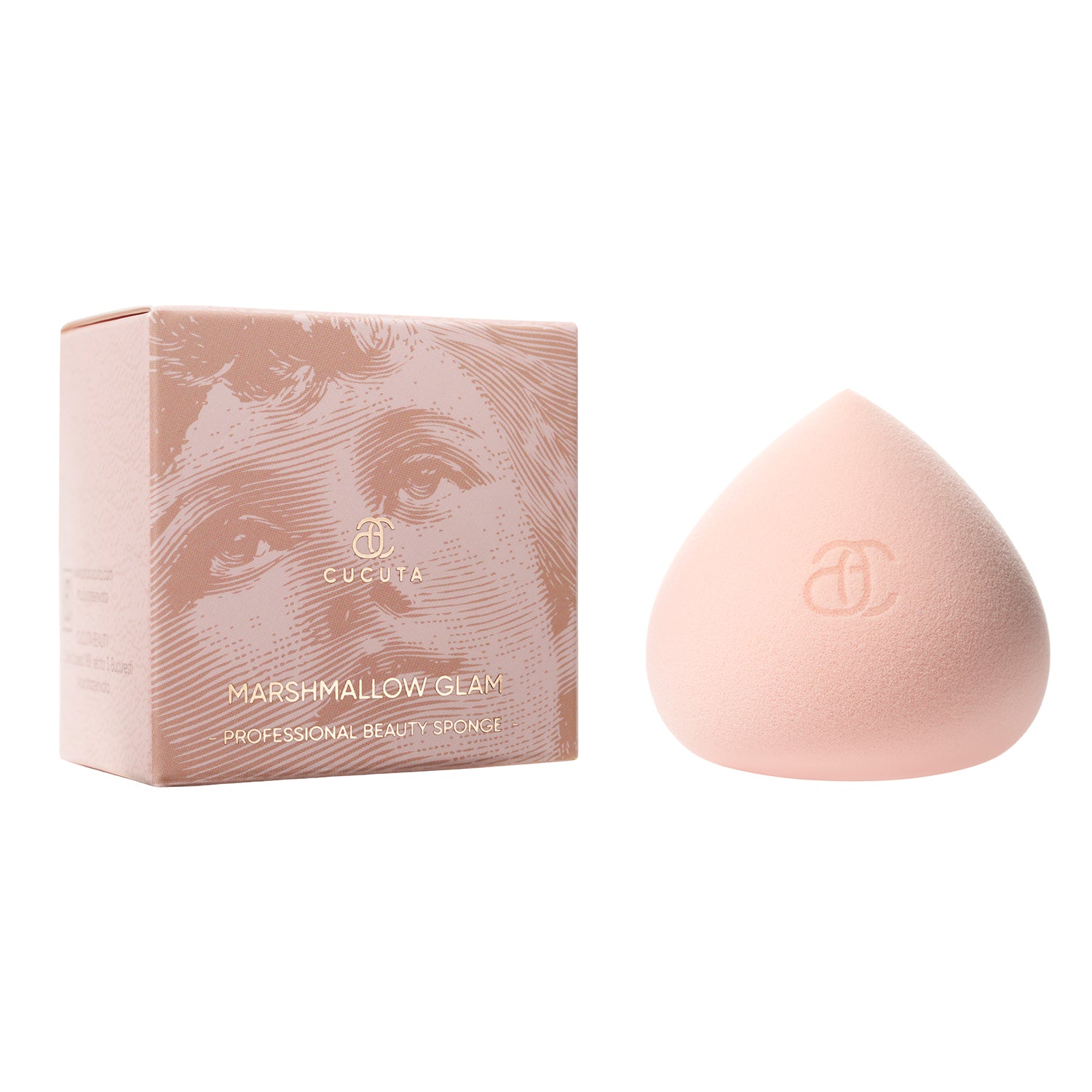 Buretel de machiaj profesional - Marshmallow Glam -