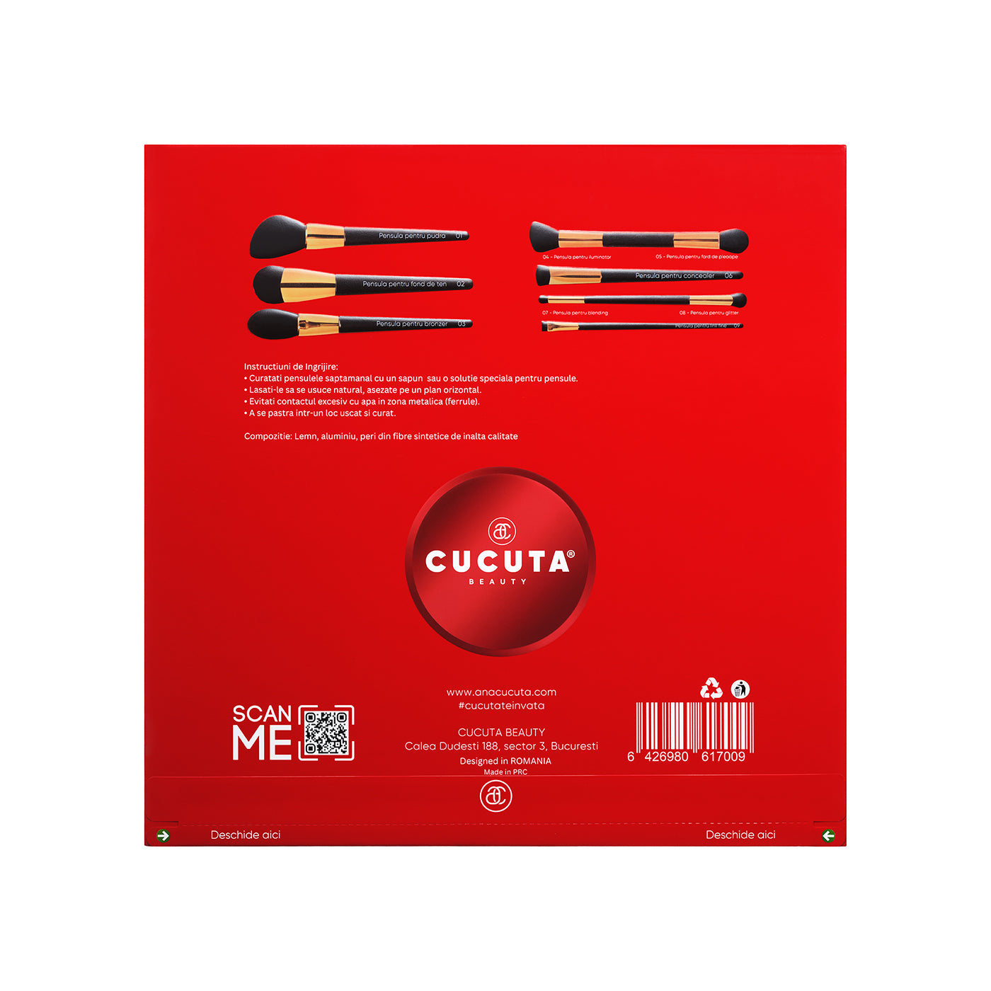 Red Velvet SET 7 Pensule Makeup